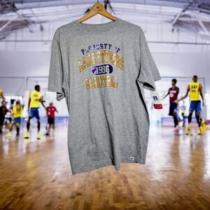 Russell Athletic XL Lake Stevens Gray Basketball T-Shirt NWT